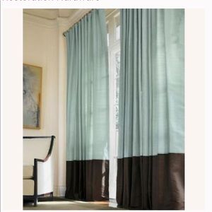 NWOT Restoration Hardware Thai Silk Curtains Set